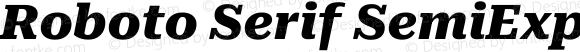 Roboto Serif SemiExpanded ExtraBold Italic