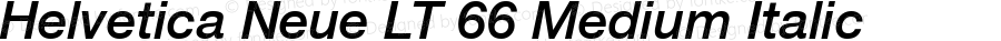Helvetica LT 66 Medium Italic
