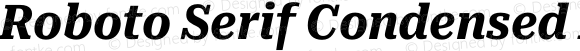 Roboto Serif Condensed Bold Italic