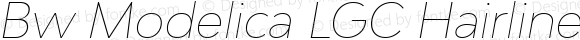 Bw Modelica LGC Hairline Italic