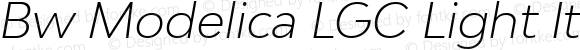 Bw Modelica LGC Light Italic