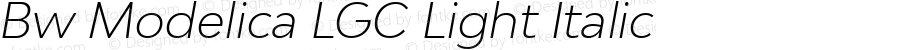 Bw Modelica LGC Light Italic