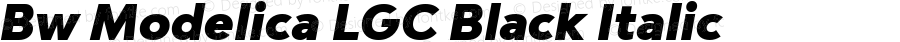 Bw Modelica LGC Black Italic
