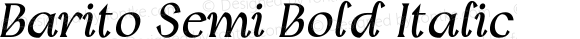 Barito Semi Bold Italic