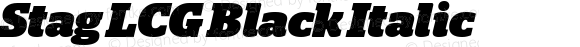 Stag LCG Black Italic