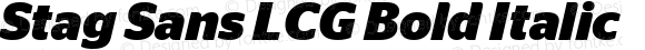Stag Sans LCG Bold Italic
