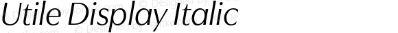 UtileDisplay-Italic