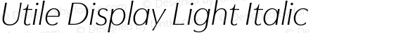 UtileDisplay-LightItalic