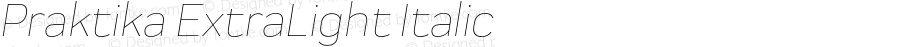 Praktika ExtraLight Italic