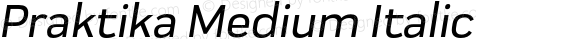 Praktika Medium Italic