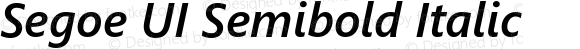 Segoe UI Semibold Italic
