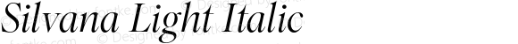 Silvana Light Italic