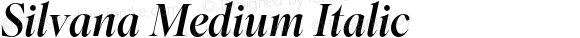 Silvana Medium Italic