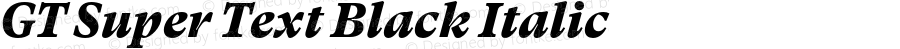 GT Super Text Black Italic