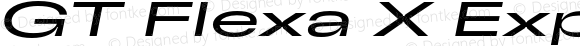 GT Flexa X Expanded Regular Italic