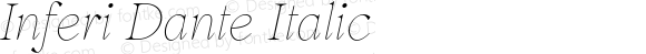 Inferi Dante Italic