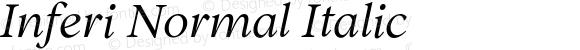 Inferi Normal Italic