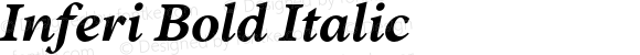 Inferi Bold Italic