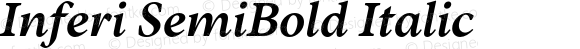 Inferi SemiBold Italic