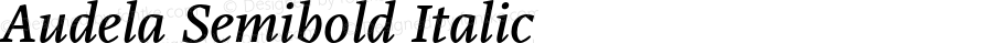 Audela Semibold Italic