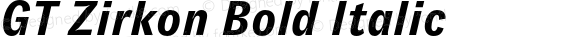 GT Zirkon Bold Italic