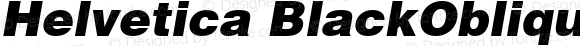 Helvetica BlackOblique
