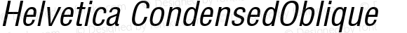 Helvetica CondensedOblique