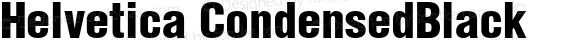 Helvetica CondensedBlack Macromedia Fontographer 4.1.5 99/10/10