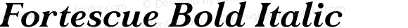 Fortescue Bold Italic