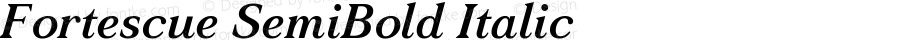 Fortescue SemiBold Italic