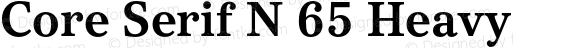 Core Serif N 65 Heavy