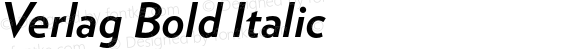 Verlag Bold Italic