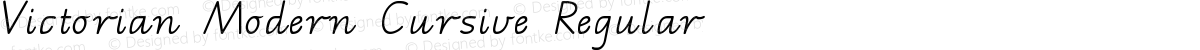 Victorian Modern Cursive Regular