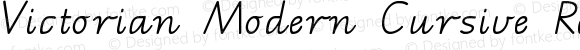 Victorian Modern Cursive Regular