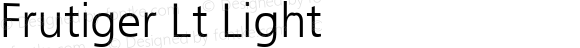 Frutiger Lt Light