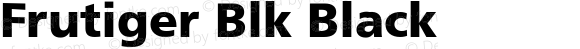 Frutiger Blk Black