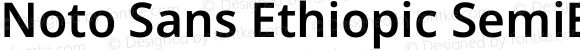 Noto Sans Ethiopic SemiBold