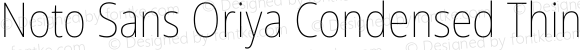 Noto Sans Oriya Condensed Thin