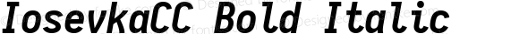 IosevkaCC Bold Italic