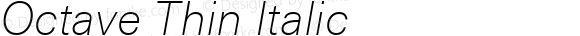 Octave Thin Italic