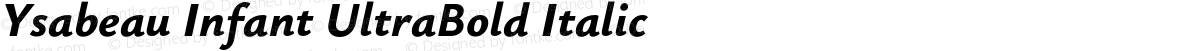 Ysabeau Infant UltraBold Italic