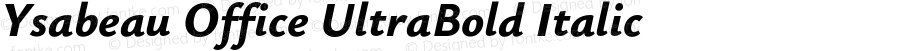 Ysabeau Office UltraBold Italic