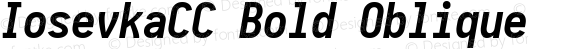 IosevkaCC Bold Oblique