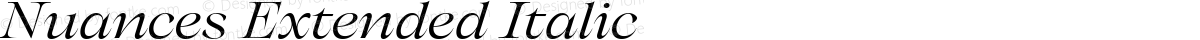 Nuances Extended Italic