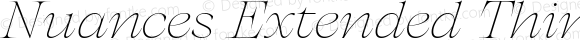 Nuances Extended Thin Italic