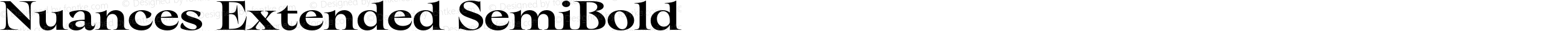 Nuances Extended SemiBold