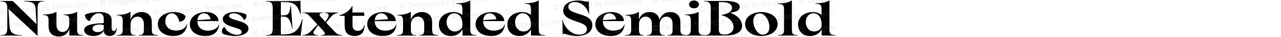 Nuances Extended SemiBold