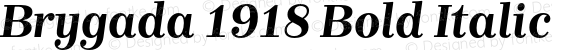 Brygada 1918 Bold Italic