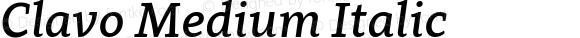 Clavo Medium Italic