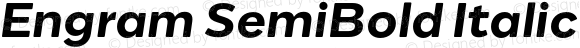 Engram SemiBold Italic